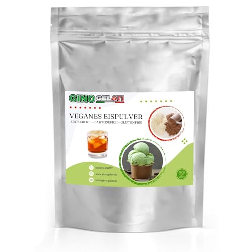 Gino Gelati Joghurt Rum Veganes Eis Pulver 10 Kg Zucker-, laktosefrei, schnelle und einfache Zubereitung, mit natürlichem Aroma, Eispulver für Veganer geeignet, GMO-Frei von Gino Gelati