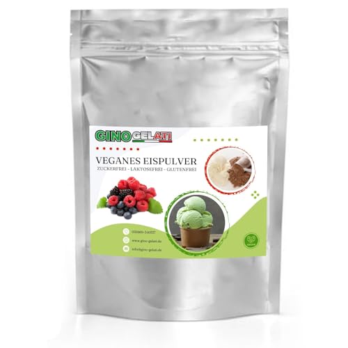 Gino Gelati Joghurt Veganes Eis Pulver Zucker-, laktosefrei, schnelle und einfache Zubereitung, mit natürlichem Aroma, Eispulver für Veganer geeignet, GMO-Frei (10 Kg, Joghurt Waldfrucht) von Gino Gelati