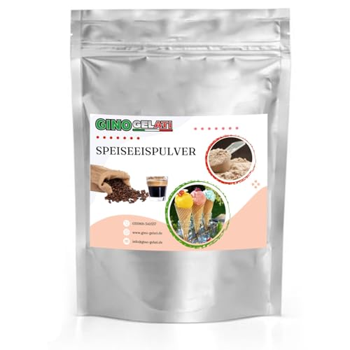 Gino Gelati Kaffee Eis Speiseeis Pulver, verschiedene Geschmackssorten, schnell und einfache Zubereitung, für Gastronomie und private Küche, Made in Germany (10 Kg, Espresso) von Gino Gelati