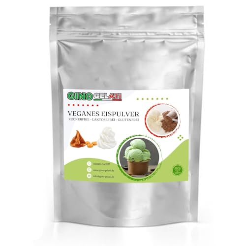 Gino Gelati Karamell Veganes Eis Pulver Zucker-, laktosefrei, verschieden Geschmacksarten, schnelle und einfache Zubereitung, Kalorienarmes, für private Küche und Gastronomie (333 g, Karamell Sahne) Gino Gelati Karamell Veganes Eis Pulver Zucker-, laktosefrei, verschieden Geschmacksarten, schnelle und einfache Zubereitung, Kalorienarmes, für private Küche und Gastronomie (333 g, Karamell Sahne) von Gino Gelati