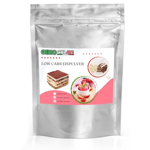 Gino Gelati Low Carb Eis Pulver mit verschiedenen Joghurtgeschmäckern, Made in Germany, Vegan, Herstellung ohne Eismaschine möglich, schnelle Zubereitung (10 Kg, Joghurt Tiramisu) von Gino Gelati