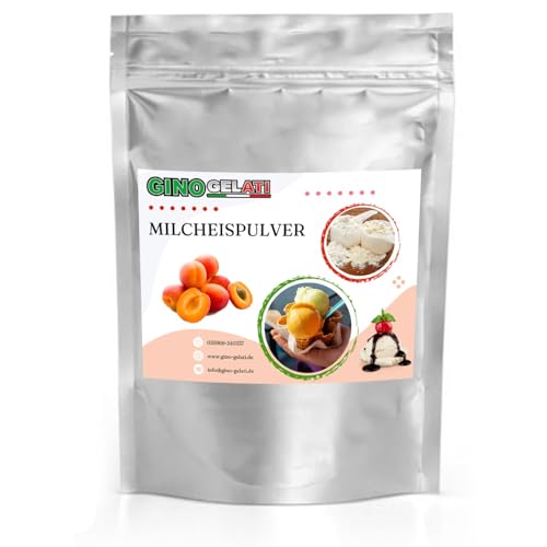 Gino Gelati Milcheis Pulver mit fruchtigem Geschmack, verschiedene Sorten, exotisches Eispulver, für Zuhause, ohne Eismaschine möglich, Made in Germany (10 Kg, Aprikose) von Gino Gelati