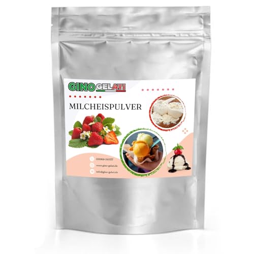 Gino Gelati Milcheis Pulver mit fruchtigem Geschmack, verschiedene Sorten, exotisches Eispulver, für Zuhause, ohne Eismaschine möglich, Made in Germany (10 Kg, Erdbeere) von Gino Gelati