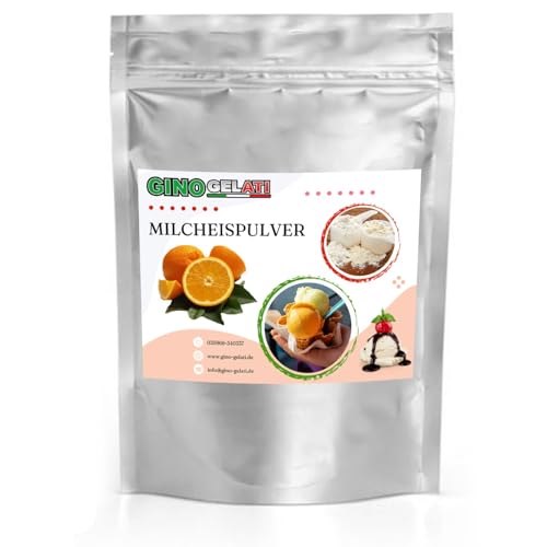 Gino Gelati Milcheis Pulver mit fruchtigem Geschmack, verschiedene Sorten, exotisches Eispulver, für Zuhause, ohne Eismaschine möglich, Made in Germany (10 Kg, Orange) von Gino Gelati