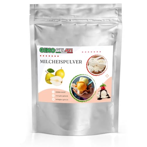 Gino Gelati Milcheis Pulver mit fruchtigem Geschmack, verschiedene Sorten, exotisches Eispulver, für Zuhause, ohne Eismaschine möglich, Made in Germany (100 Kg, Birne) von Gino Gelati