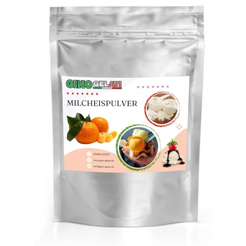 Gino Gelati Milcheis Pulver mit fruchtigem Geschmack, verschiedene Sorten, exotisches Eispulver, für Zuhause, ohne Eismaschine möglich, Made in Germany (100 Kg, Mandarine) von Gino Gelati