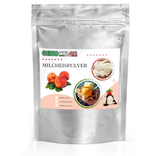 Gino Gelati Milcheis Pulver mit fruchtigem Geschmack, verschiedene Sorten, exotisches Eispulver, für Zuhause, ohne Eismaschine möglich, Made in Germany (100 Kg, Nektarine) von Gino Gelati