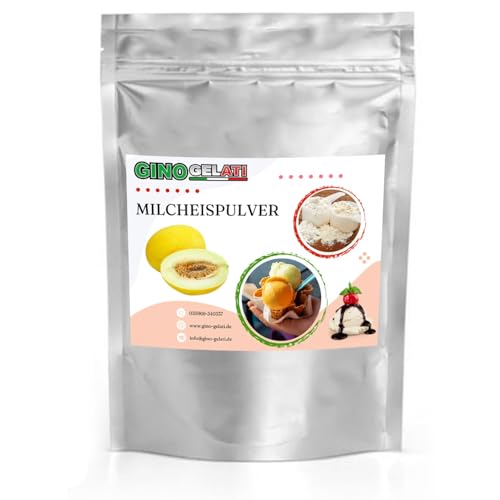 Gino Gelati Milcheis Pulver mit fruchtigem Geschmack, verschiedene Sorten, exotisches Eispulver, für Zuhause, ohne Eismaschine möglich, Made in Germany (333 g, Honigmelone) von Gino Gelati