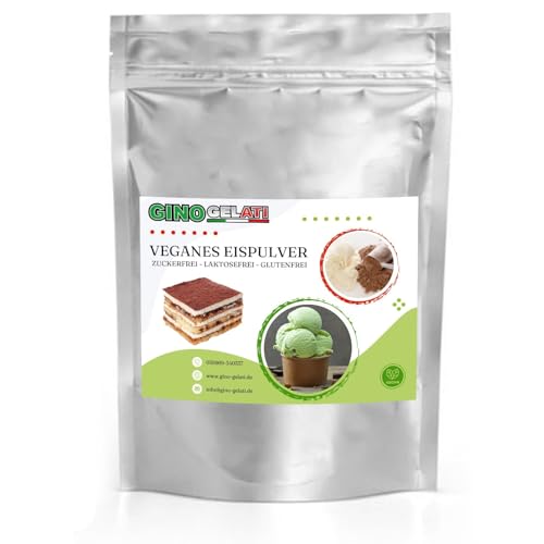 Gino Gelati Schoko Eis Veganes Eis Pulver Zucker-, laktosefrei, schnelle und einfache Zubereitung, Made in Germany, Dessertmischung, für Laktoseintolerante (10 Kg, Tiramisu) von Gino Gelati