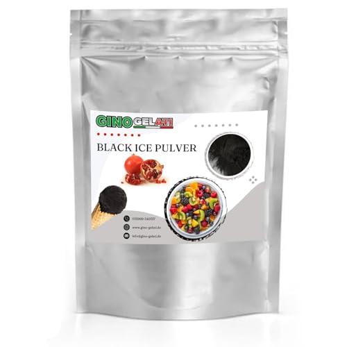 Gino Gelati Schwarzes Eis Pulver mit fruchtigem Geschmack, verschiedene Varianten verfügbar, Made in Germany, schnelle und einfache Zubereitung (10 Kg, Granatapfel Low Carb) von Gino Gelati