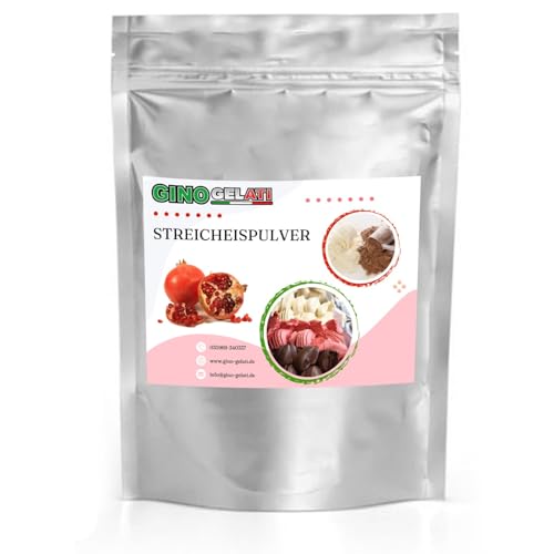 Gino Gelati Granatapfel Streicheis Pulver 100 Kg mit fruchtigem Geschmack, verschiedene Sorten, Fruchteis selber machen, Intensiver Geschmack, schnelle und einfache Zubereitung von Gino Gelati