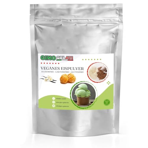 Gino Gelati Vanille Mandarine Veganes Eis Pulver 10 Kg Zucker-, laktosefrei, schnelle und einfache Zubereitung, Made in Germany, Eiscreme selbstgemacht, ohne Zucker von Gino Gelati
