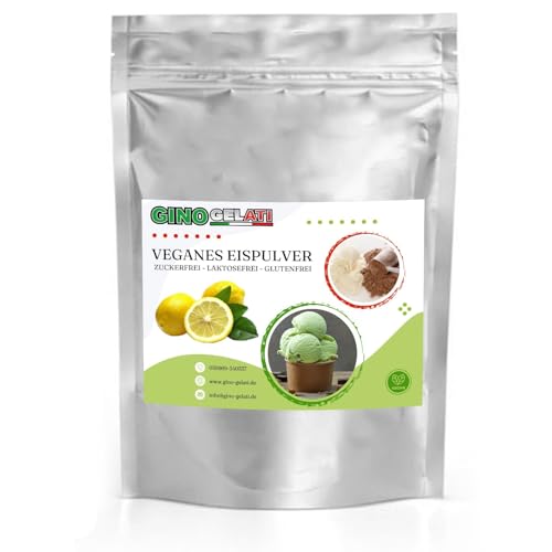 Gino Gelati Zimt Sahne Veganes Eis Pulver 333 g Zucker-, laktosefrei, verschiedene Größen und Geschmäcker, schnell und einfach zubereitet, Herstellung mit oder ohne Eismaschine, Made in Germany von Gino Gelati