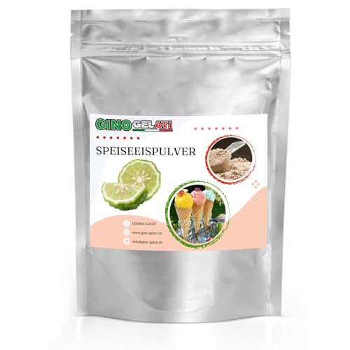 Gino Gelati fruchtiges Eis Speiseeis Pulver, verschiedene Geschmackssorten, schnelle und einfache Zubereitung, für Gastronomie und private Küche, Made in Germany (1 Kg, Yuzu) von Gino Gelati