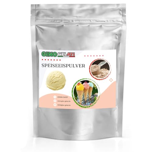 Gino Gelati fruchtiges Eis Speiseeis Pulver, verschiedene Geschmackssorten, schnelle und einfache Zubereitung, für Gastronomie und private Küche, Made in Germany (10 Kg, Bourbon Vanille) von Gino Gelati