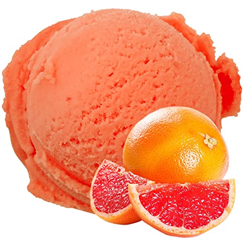 Grapefruit Geschmack Eispulver VEGAN - OHNE ZUCKER - LAKTOSEFREI - GLUTENFREI - FETTARM, auch für Diabetiker Milcheis Softeispulver Speiseeispulver Gino Gelati (Grapefruit, 1 kg) von Gino Gelati