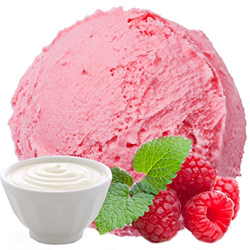Himbeer-Joghurt Geschmack für Speiseeis Gino Gelati Eispulver Softeispulver für Ihre Eismaschine (333g) von Gino Gelati