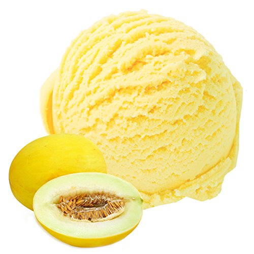 Honigmelone Geschmack Eispulver VEGAN - OHNE ZUCKER - LAKTOSEFREI - GLUTENFREI - FETTARM, auch für Diabetiker Milcheis Softeispulver Speiseeispulver Gino Gelati (Honigmelone, 333 g) von Gino Gelati