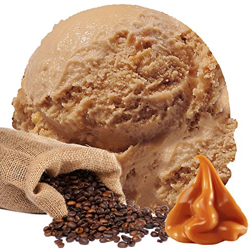 Karamell Kaffee Geschmack Gino Gelati Eispulver für Speiseeis Softeispulver Speiseeispulver (333g) von Gino Gelati