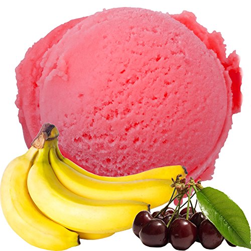 Kirsch-Banane Geschmack für Speiseeis Gino Gelati Eispulver Softeispulver für Ihre Eismaschine (10kg) von Gino Gelati