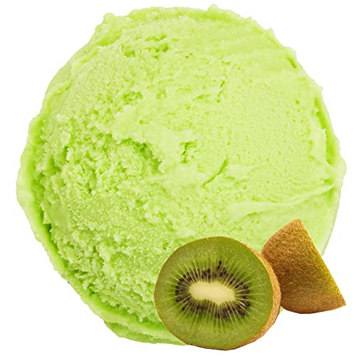 Kiwi Geschmack Eispulver VEGAN - OHNE ZUCKER - LAKTOSEFREI - GLUTENFREI - FETTARM, auch für Diabetiker Milcheis Softeispulver Speiseeispulver Gino Gelati (Kiwi, 1 kg) von Gino Gelati