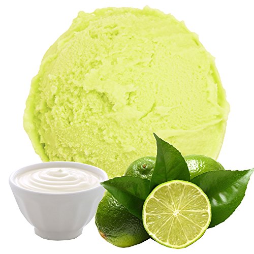 Limette Joghurt Geschmack Eispulver VEGAN - OHNE ZUCKER - LAKTOSEFREI - GLUTENFREI - FETTARM, auch für Diabetiker Milcheis Softeispulver Speiseeispulver Gino Gelati (Limette Joghurt, 10 kg) von Gino Gelati