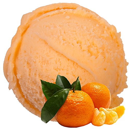 Mandarine Geschmack 1 Kg Gino Gelati Eispulver für Fruchteis Softeispulver Speiseeispulver von Gino Gelati