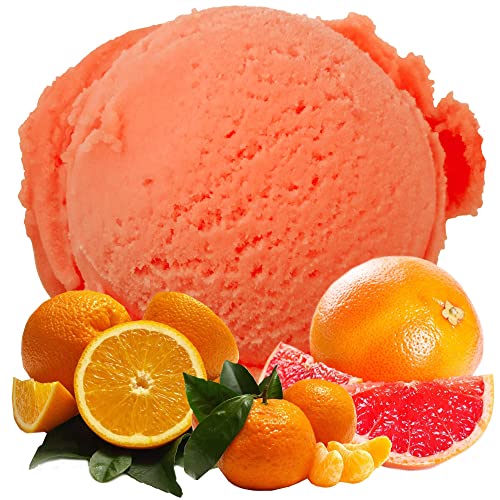 Mandarine Geschmack Eispulver VEGAN - OHNE ZUCKER - LAKTOSEFREI - GLUTENFREI - FETTARM, auch für Diabetiker Milcheis Softeispulver Speiseeispulver Gino Gelati (Mandarine, 1 kg) von Gino Gelati