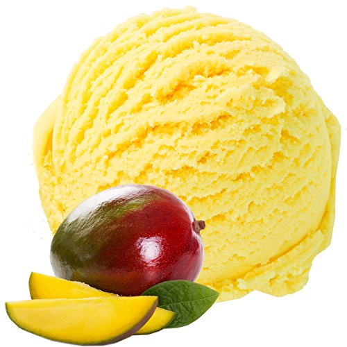 Mango Geschmack Eispulver VEGAN - OHNE ZUCKER - LAKTOSEFREI - GLUTENFREI - FETTARM, auch für Diabetiker Milcheis Softeispulver Speiseeispulver Gino Gelati (10 kg) von Gino Gelati