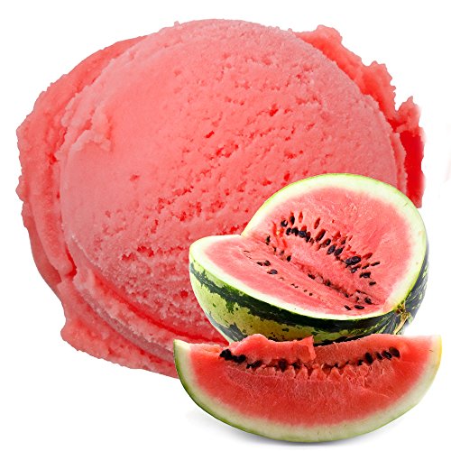 Melone Geschmack Eispulver VEGAN - OHNE ZUCKER - LAKTOSEFREI - GLUTENFREI - FETTARM, auch für Diabetiker Milcheis Softeispulver Speiseeispulver Gino Gelati (Melone, 333 g) von Gino Gelati