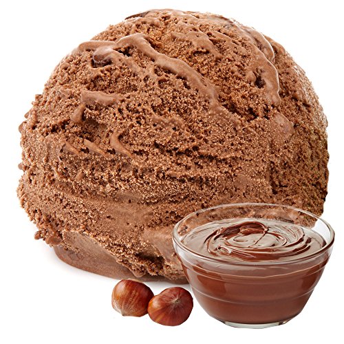 Noisette Geschmack Eispulver VEGAN - OHNE ZUCKER - LAKTOSEFREI - GLUTENFREI - FETTARM, auch für Diabetiker Milcheis Softeispulver Speiseeispulver Gino Gelati (Noisette, 333 g) von Gino Gelati