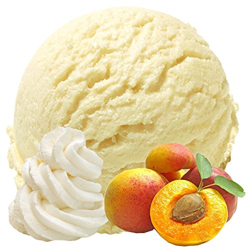 Sahne Pfirsich Geschmack Eispulver VEGAN - OHNE ZUCKER - LAKTOSEFREI - GLUTENFREI - FETTARM, auch für Diabetiker Milcheis Softeispulver Speiseeispulver Gino Gelati (Sahne Pfirsich, 1 kg) von Gino Gelati