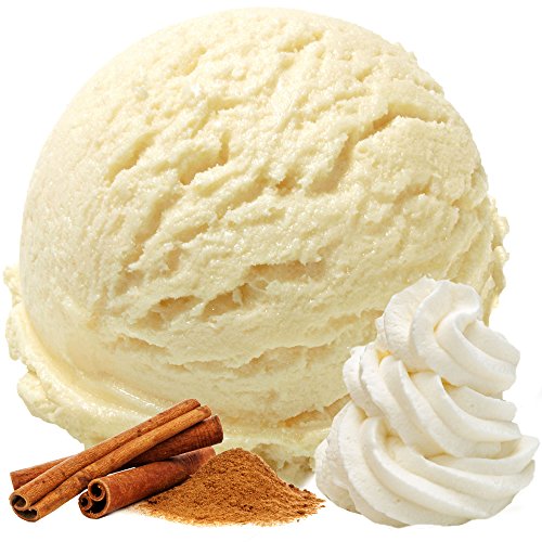 Sahne Zimt Geschmack Eispulver VEGAN - OHNE ZUCKER - LAKTOSEFREI - GLUTENFREI - FETTARM, auch für Diabetiker Milcheis Softeispulver Speiseeispulver Gino Gelati (Sahne Zimt, 1 kg) von Gino Gelati