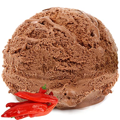 Schoko Chili Geschmack Eispulver VEGAN - OHNE ZUCKER - LAKTOSEFREI - GLUTENFREI - FETTARM, auch für Diabetiker Milcheis Softeispulver Speiseeispulver Gino Gelati (Schoko Chili, 1 kg) von Gino Gelati