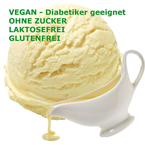 Süße Sahne Kondensmilch Geschmack Eispulver VEGAN - OHNE ZUCKER - LAKTOSEFREI - GLUTENFREI - FETTARM, auch für Diabetiker Milcheis Softeispulver Speiseeispulver Gino Gelati (10 kg) von Gino Gelati