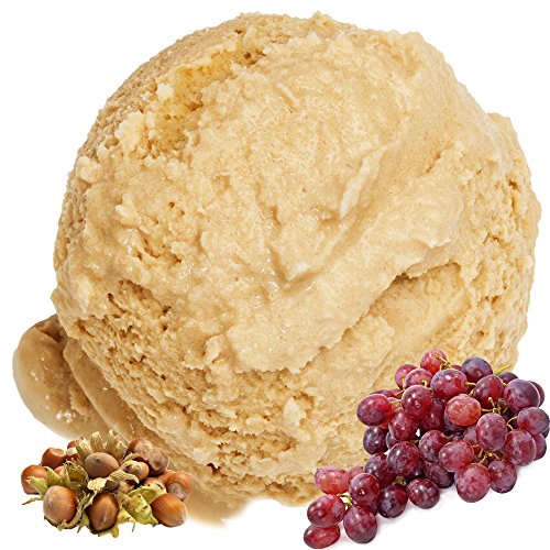 Traube-Nuss Geschmack für Speiseeis Gino Gelati Eispulver Softeispulver für Ihre Eismaschine (1kg) von Gino Gelati
