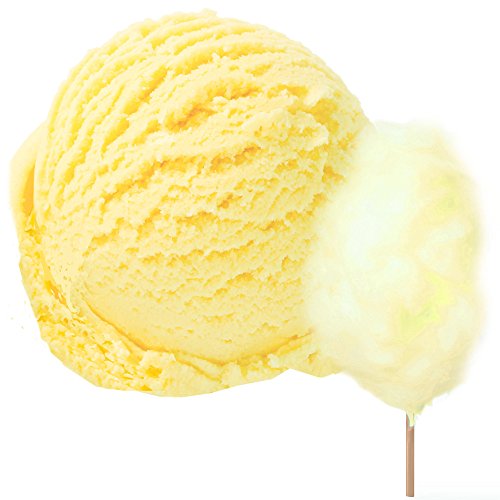 Zuckerwatte Gelb Geschmack für Speiseeis Gino Gelati Eispulver Softeispulver für Ihre Eismaschine (10kg) von Gino Gelati