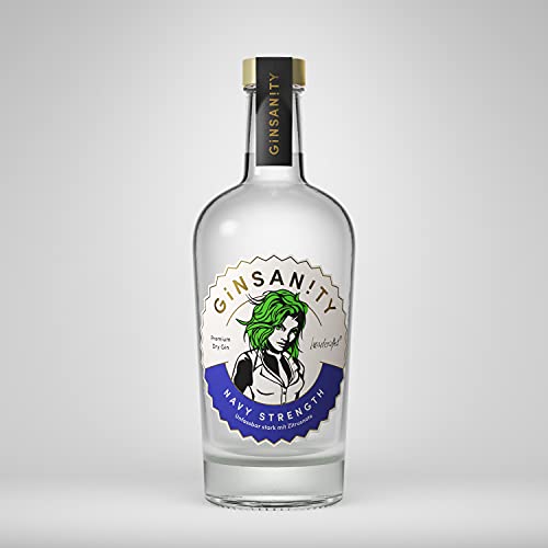 GINSANITY Premium Dry Gin „Navy Strength“ | Geschenkidee | Handcrafted in Köln | 0,5 L GINSANITY Premium Dry Gin „Navy Strength“ | Geschenkidee | Handcrafted in Köln | 0,5 L von Ginsanity