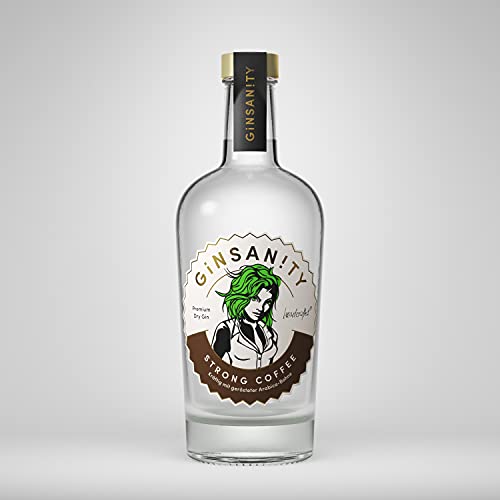 GINSANITY Premium Dry Gin „Strong Coffee“ | Kaffee Gin | Geschenkidee | Handcrafted in Köln | 0,5 L GINSANITY Premium Dry Gin „Strong Coffee“ | Kaffee Gin | Geschenkidee | Handcrafted in Köln | 0,5 L von Ginsanity