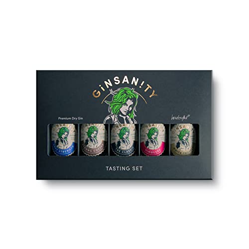 GINSANITY Gin Tasting Set | | Geschenkidee | Handcrafted in Köln | 5 x 50ml von Ginsanity