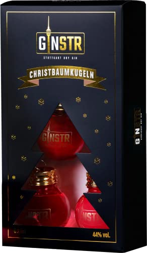 GINSTR CHRISTBAUMKUGELN (MIT GIN GEFÜLLT 5 x 5cl) von Ginstr