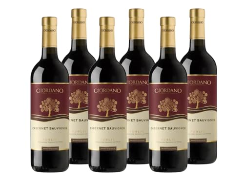 Giordano - Box Cabernet Sauvignon Puglia IGT 2023 - Trockener, weicher und samtiger Rotwein aus internationalen Trauben im Mittelmeerraum - 6 Flaschen à 75 cl Giordano - Box Cabernet Sauvignon Puglia IGT 2023 - Trockener, weicher und samtiger Rotwein aus internationalen Trauben im Mittelmeerraum - 6 Flaschen à 75 cl von Giordano
