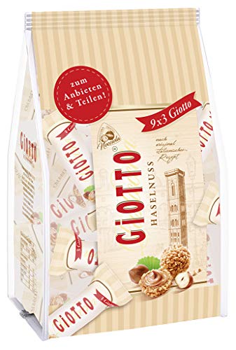 GiOTTO – Haselnuss-Gebäckspezialität nach original italienischem Rezept – Waffelhülle, Milch-Haselnuss-Creme-Füllung und Ummantelung aus Haselnuss-Mini Stückchen -116 gr von Ferrero