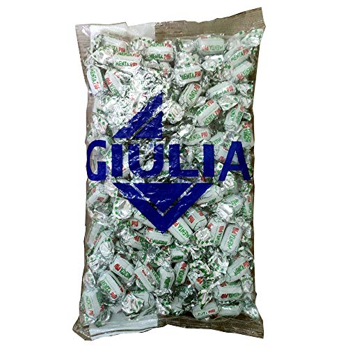 La Giulia Caramelle dure ripiene con Latte e Menta Hartbonbons gefüllt mit Milch und Minze Gluten-frei 1Kg von Giulia