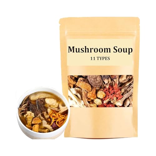 Soup Package Of 11 Types Of Mushrooms, Dry Abalone Nutritious, Mushroom Soup Packets, Nutritious Mushroom, Nourish The Body, Moisten The Intestines, Daily Nourishing Liver Herb Soup, 45g/Bag (1 Pcs) von Giurui