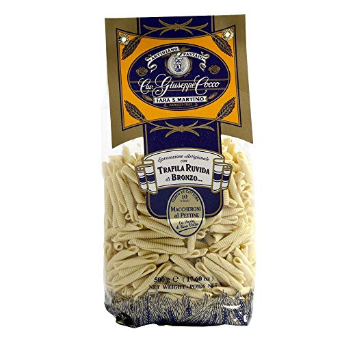 Pasta Cocco - Maccheroni Al Pettine - n°112 - 500 Gramm - Cavalier Giuseppe Cocco - Hersteller von italienischen Nudeln Pasta Cocco - Maccheroni Al Pettine - n°112 - 500 Gramm - Cavalier Giuseppe Cocco - Hersteller von italienischen Nudeln von Giusepe Cocco