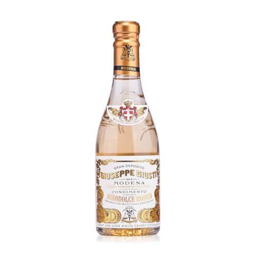 Giuseppe Giusti Condimento Agrodolce Bianco weiße Essig-Spezialität für Gourmets in Traditionsflasche (1 x 0.25 l) von Giuseppe Giusti