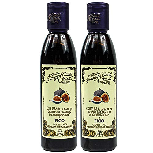 Giuseppe Giusti - 2er Pack Aceto Balsamico di Modena IGP "Fico" (Feigen) in 250 ml Flasche - Traditionell italienische Balsamessig Creme "Feige" von Giuseppe Giusti