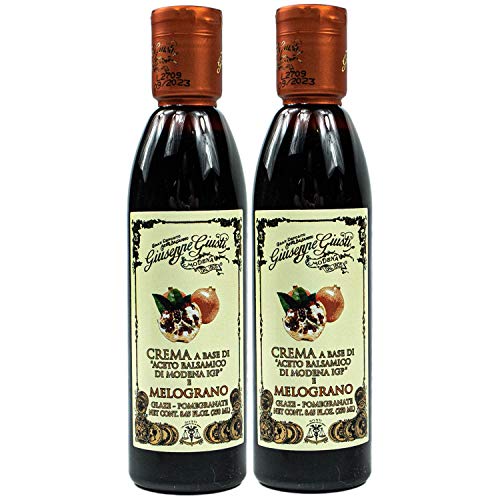 Giuseppe Giusti - 2er Pack Aceto Balsamico di Modena IGP "Melograno" (Granatapfel) in 250 ml Flasche - Traditionell italienische Balsamessig Creme von Giuseppe Giusti
