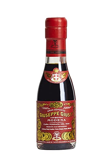 Giuseppe Giusti Riccardo Giusti Aceto Balsamico di Modena IGP Balsamessig aus Modena 3 Goldmedaillen in Traditionsflasche (1 x 0.1 l) von Giusti